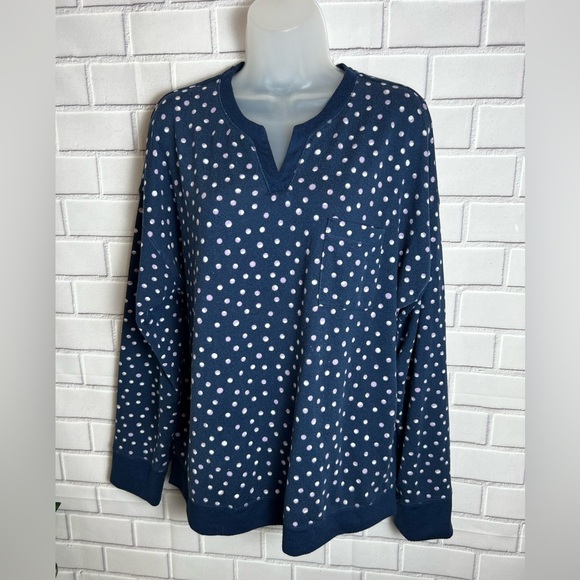 BERKLEY JENSEN 2 pieces Polka Dot Pajama Set - Navy/size L - Picture 3 of 11